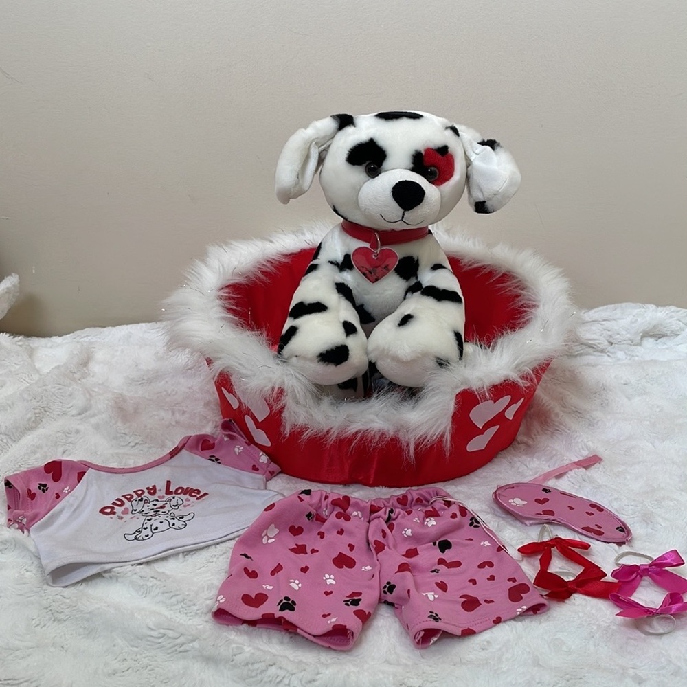 Build-A-Bear Be Mine Dalmatian with Accessories